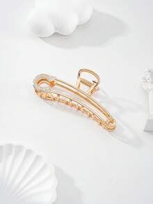 1pc Women's Minimalist & Versatile Zinc Alloy Hair Accessory, Suitable For Casual Everyday Wear Elegant Hair Claws Fashion Hair Accessories Casual Claw Clip Women Hair Clips - Multicolor - View 4