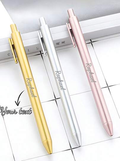 1/3//20pcs Customized Engraved Colorful Ballpoint Pens, Back To School Supplies, Personalized Name Ballpoint Pens, Customized Neutral Pens, Teachers' Special Pens, Fashionable And Cute, Suitable For Birthday Gifts, Teacher's Day Gifts, Graduation Gifts, Back To School Supplies, Daily School, Office Supplies, Creative Gifts For Men/Women, Kids, Friends, Students, Employees, Teachers, Create A Vacation Atmosphere, Smooth Writing.