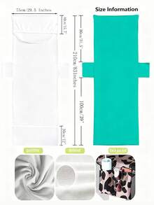 1pc Green Printed Beach Chair Cover, Summer Exclusive Series, Super Fiber Quick-Dry Towel Pool Lounge Chair Cover, Beach Towel Chair Cover, Lounge Chair Towel, Beach Towel With Pocket, Holiday Accessory, Travel Essential - Multicolor - View 3