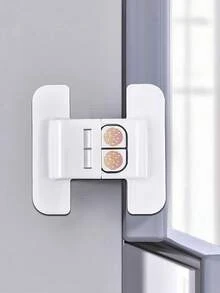 4 White Refrigerator Locks, Water Dispenser/Drawer Cabinet Locks - White - View 5