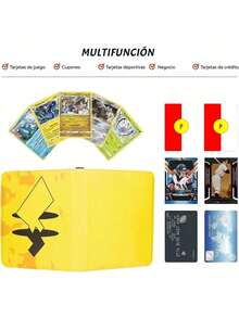 EstiloEstilo50 PáGinas Carpeta De Tarjetas, ÁLbum Para Tarjetas,Estuche PortáTil Para Carpetas, Puede Contener 400 Tarjetas,El Mejor Regalo Para Coleccionistas Y NiñOs,Regalos De Halloween. (Amarillo)VersióN MejoradaVersióN Mejorada - Rojo - Ver 11