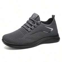 Women's Casual Sports Shoes, Mesh Slip-On Fitness Running Shoes, Comfortable Soft Non-Slip Walking Sneakers Tenis Para Hombre - Black - View 6