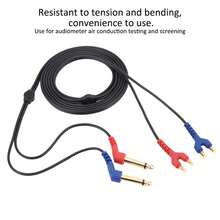 Audiometer Headset Cable Wire for Headphone Air Conduction Audiometer Hearing Tester - Multicolor - Ver 6