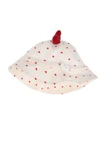 1pc Baby Sun Hat, Spring/Summer Styles With Bow/Heart/Cherry/Floral/Polka Dot Patterns, Unisex Infant Sun Protection Hat For Outdoor Activities, Adjustable Head Circumference - Multicolor - View 8
