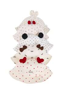 1pc Baby Sun Hat, Spring/Summer Styles With Bow/Heart/Cherry/Floral/Polka Dot Patterns, Unisex Infant Sun Protection Hat For Outdoor Activities, Adjustable Head Circumference - Multicolor - View 7