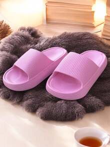 Sandalias De suela gruesa para dama, sandalias de buena calidad y resistentes, sandalias con plataforma - Rosa - Ver 2