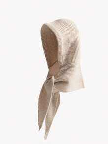 女士羊毛连帽围巾，大号披肩拉法帽，针织围巾高领保暖围脖，适合冬季日常佩戴