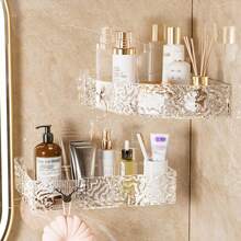 New Luxury Bathroom Shelf, Waterwave Acrylic Wall Mounted Storage Rack, No Drilling Required - Multicolor - View 2