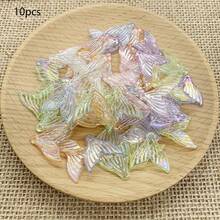 Acrylic Solid Color Iridescent Transparent Bow Bead DIY Handmade Hair Accessories, Earrings, Necklace Craft Supplies - Multicolor - View 6