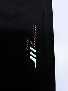 男士宽松休闲慢跑裤，春夏款，抽绳腰带，拉链口袋，适合男友风及各种场合。 - 黑色 - 查看 6