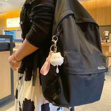 2026新款 1件可愛貓咪鑰匙圈，熊貓汽車鑰匙鏈，男女通用，精緻情侶背包吊飾，小巧實用鑰匙環，便攜防丟，節日與生日完美禮物 - 彩色 - 查看 5