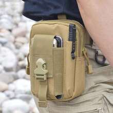 Lightweight Tactical Molle Pouch Universal EDC Waist Bag Belt Pouches Outdoor Belt Bags Gear Tool Gadget Pocket With Cell Phone Holster Spring Gift - Black - View 9