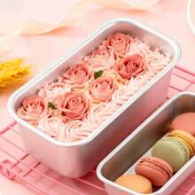 5件套可重复使用铝制烘焙模具，提拉米苏蛋糕模具，耐热，易于清洗和脱模。适用于制作蛋糕底、吐司、提拉米苏、水果蛋糕、芝士慕斯等。是日常家庭聚会、烘焙店和节假日的理想之选。尤其适合新年、情人节和圣诞节庆祝活动。 - 彩色 - 查看 3