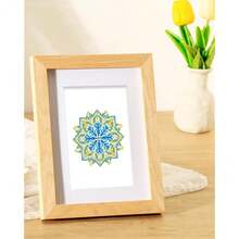 PeakLuv Mandala Small Diamond Painting Kits, 12 Pcs Mini Diamond Art Kits For Adults Beginners, 5D DIY Square Drill Diamond Dots, Quickly Finishable Flowers Gem Art For Home Wall Desktop Decor, 6X7in - MT034 - 查看 3