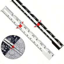 1 pieza Regla de costura de metal, regla deslizante, herramienta de medición de costura, regla deslizante de costura para patchwork y costura, accesorios de costura, suministros de costura - Multicolor - Ver 5