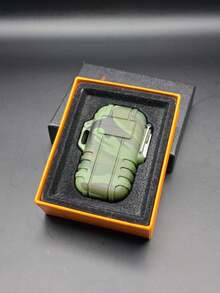 Encendedor recargable de gas butano ideal para camping, fogatas o actividades al aire libre - Verde militar - Ver 1