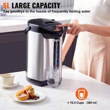 Hot Water Dispenser 3L 3.2L 4L & 5L Water Boiler And Warmer 304 Stainless Steel Countertop Water Heater For Tea, Coffee And Baby Formula - 5公升 - 查看 2
