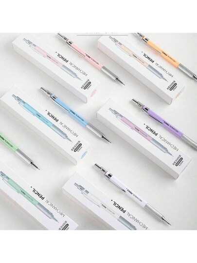 Automatic Mechanical Pencil With Pencil Lead 0.5mm For Writing Sketch Drawing School Supplies