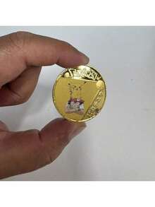 pokemon Monedas de metal de Pokémon, monedas de metal de Pikachu, Charizard, Mewtwo, Pikachu, tarjeta de colección de juego redonda de tarjetas de Pokémon, juguetes de anime - Multicolor - Ver 20
