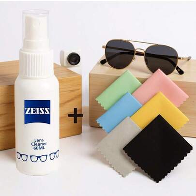 眼镜清洁套装：包含眼镜清洁剂、清洁布、清洁湿巾、防雾湿巾、清洁喷雾、蔡司镜片清洁喷雾、眼镜清洁剂、镜片清洁喷雾、眼镜清洁喷雾、眼镜清洁喷雾、太阳镜清洁剂。也适用于清洁电视屏幕、iPad屏幕、智能手机屏幕、显示器和笔记本电脑屏幕。