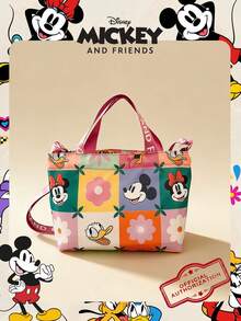 Disney Túi mua sắm/túi đựng kẹo hình chuột Mickey chính hãng, dung tích lớn, có thể gấp gọn, túi đeo vai dây rút, nhẹ. Nhiều mẫu mã để lựa chọn. Phù hợp cho sinh viên đại học/nữ sinh/thiếu nữ. Hoàn hảo cho sử dụng hàng ngày/mua sắm. - Nhiều màu - Xem 1