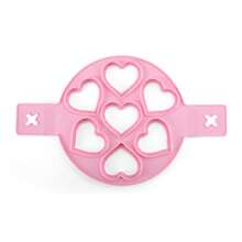 Silicone Pancake Mold, Cake Mold, Flip Pancake Mold, Non-Stick Silicone Egg Ring Mold, Reusable Egg Cooking Mold, Perfect Fried Egg Mold And Pancake Ring Kitchen Baking Accessories - Red - View 18