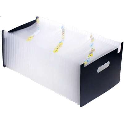 Organizador A4 De Pasta De Arquivos Com 24 Bolsos De Expansã