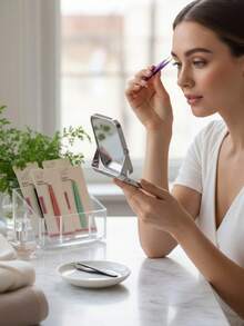 Pinzas de cejas de acero inoxidable profesionales - Elimina con precisión el vello facial, el vello encarnado y el pelo incipiente, adecuado para maquillaje, decoración del hogar, tocador, viaje, dormitorio, accesorios de cosmética, pinzas, regalo asequible de Navidad, cosméticos, herramientas de maquillaje, artículos económicos, regalos, regalos para mujeres, regalo de Navidad - 1 PZ - Ver 2