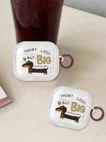 1 hộp đựng tai nghe Bluetooth không dây tương thích với Apple 1/2/3/4/Pro/Pro2/Pro3, họa tiết chó Dachshund sống động. - Nhiều màu - Xem 4