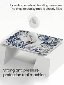 精致可爱的卡通花卉字母图案双面亚克力透明水晶后盖，防震，适用于 iPad 第 7、8、10 代（10.2 英寸），内置笔槽，支持睡眠/唤醒功能，是节日送礼的理想之选。 - 彩色 - 查看 5