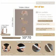 Tranh vải treo tường cho bé – Màu xanh lá cây nhạt, hình động vật phong cách Bohemian, trang trí phòng trẻ em kiểu thảo nguyên Canada: Tranh treo tường phong cách Bohemian với hình động vật tông màu đất, tranh có khung, hoàn hảo để trang trí phòng chơi, phòng trẻ sơ sinh, phòng bố mẹ, nhà trẻ, phòng bé trai, phòng ngủ bé gái, phòng trẻ em, trang trí ngày Valentine. - Nhiều màu - Xem 21