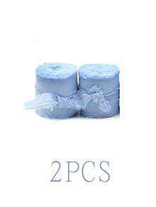 1roll/2rolls - 6 Yards Handmade Tassel Chiffon Ribbon, 1.5 Inch X 7 Yards Ribbon Set For Wedding Invitations, Bridal Bouquets, Gift Wrapping, DIY Crafts