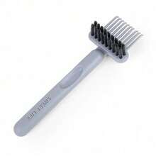 Comb Cleaning Massage Brush, A Good Helper For Efficiently Cleaning Nail Hair - 灰色的 - 查看 1