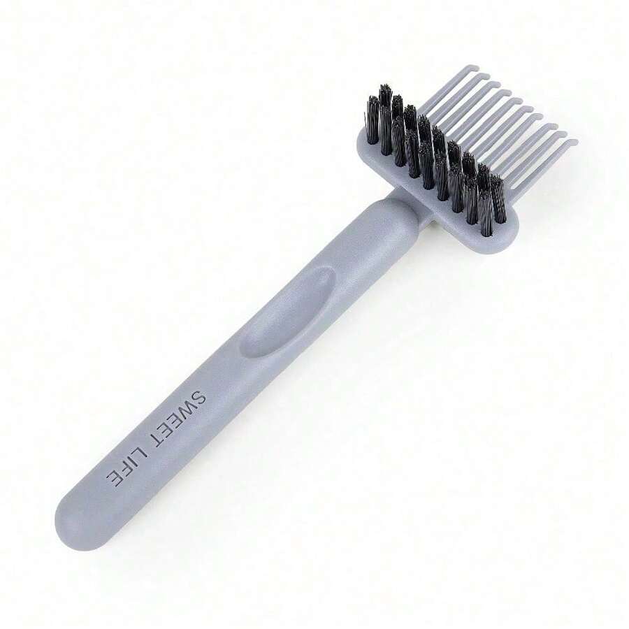 Comb Cleaning Massage Brush, A Good Helper For Efficiently Cleaning Nail Hair - 灰色的 - 查看 1