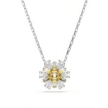 SWAROVSKI DEXTERA Beating Heart Couple Necklace Women's Collarbone Chain Fashionable High-End Luxury Versatile Pendant Women's Mother's Day Gift Christmas Gift Girlfriend Gift Birthday Gift Fashion Necklace Women's New Year Gift - Yellow - View 1