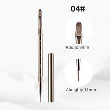 3 pièces Brosse à ongles pour liner français 3D, 1/6 pièces, gel UV, nettoyage, aérographe pour ongles, colle à ongles, poussière, art acrylique, jeux de brosses à ongles - Multicolore - Voir 12
