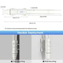 AC600户外双频远距离WiFi路由器/扩展器，配备2根7dBi全向天线，IP67防护等级，2.4G 150Mbps+5G 433Mbps，支持被动/主动PoE供电，兼容Fit/Fat AP，适用于户外/农场/庭院等场所。 - 查看 3