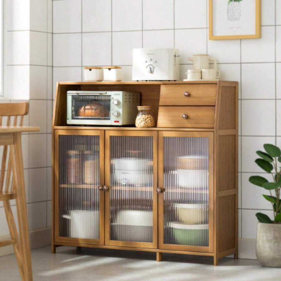 Estante Cocina Moderno Multiusos Horno Microondas | Cocinas Pequeñas | Mueble Organizador Cocina | Resistente Duradero - Multicolor - Ver 1