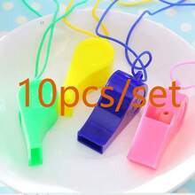 100pcs Random Color Party Whistles, Birthday Party Themed, Football/Basketball Whistles, Birthday Gifts, Wedding Cheering Props - Plastic Whistle - View 9