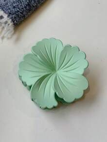 1个/4个/12个 几何图案休闲ABS塑料（ABS树脂）2026新款哑光白卷心菜花沙滩、旅行、派对、度假、返校季甜美发夹 - 彩色 - 查看 9