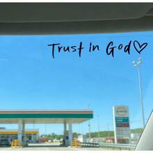 Christian Car Stickers Easy Installation DIY Trust In God Faith Hope Love Self-Adhesive Vinyls That Stick Perfectly On Glass Mirrors And Fenders Without Leaving Air Bubbles In Mexico And The United States Trust In God With Heart Graphics Messages Of Faith Hope And Love With Glossy Finish For An Instant Transformation Of Your Personal Vehicle Without Professional Help Christian Car Window Decals With Shiny Look And Durable Adhesive That Works On Various Smooth Surfaces Including Car Body And Glass Trust In God Always Stickers For Religious People Who Love To Personalize Their Vehicles With Quality And Ease High Adhesion Stickers That Withstand Changing Weather And Maintain Their Original Shine For Years Without The Need For Special Maintenance Religious Decorations For Drivers Looking For Speed And Excellence In Your Car Accessories. - Believe In God Car Stickers - View 9