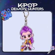 K-POP 魔女猎人 Kpop 恶魔猎人 亚克力钥匙扣套装，卡通偶像娃娃包挂件，可爱动漫风格配饰，送给音乐爱好者/青少年/成人的精美礼物，适合生日、圣诞节、万圣节、情人节、新年和周年纪念日等庆祝活动 - 彩色 - 查看 7