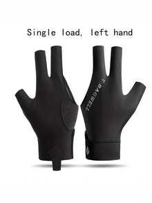 1只专业斯诺克台球手套，三指设计，透气丝滑面料，防滑，左右手通用 - 彩色 - 查看 8