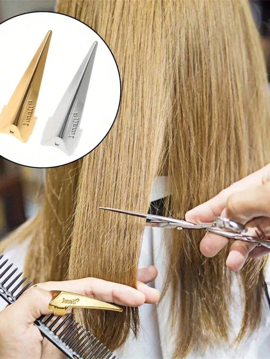 1件金色银色金属质感脏辫接发环 - 时尚实用发饰