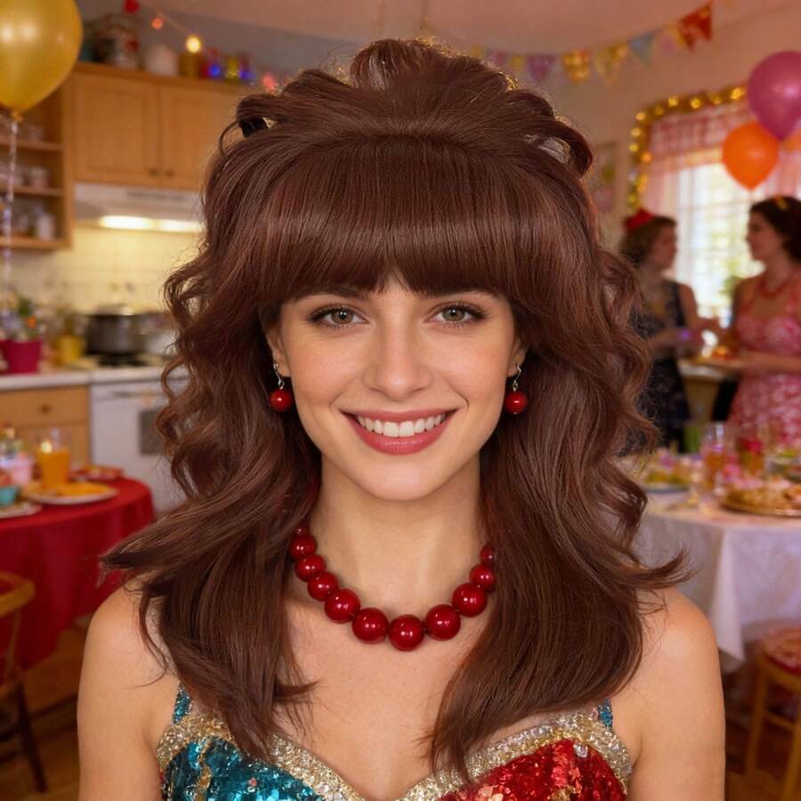 角色扮演假发 - 彩色 - 查看 1