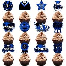 1pc/12pcs/13pcs Graduation Cake Decorations, Graduation Party Cake Decor - Multicolor - View 5