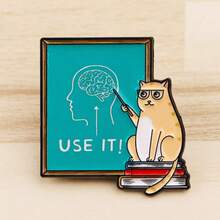 翻领珐琅徽章和胸针，背包装饰别针，酷炫时尚，送礼佳品 - 彩色 - 查看 4