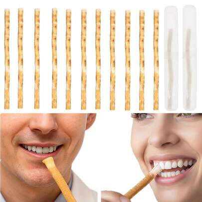 Home Times Misswack Toothpicks With Stand - Vacuum Sealed Natural Chewing Sticks For Teeth Whitening, Oral Health And Fresh Breath | Essential For Travel/Home/Office, Fluoride-Free, Suitable For Sensitive Teeth, Oral Care Tool