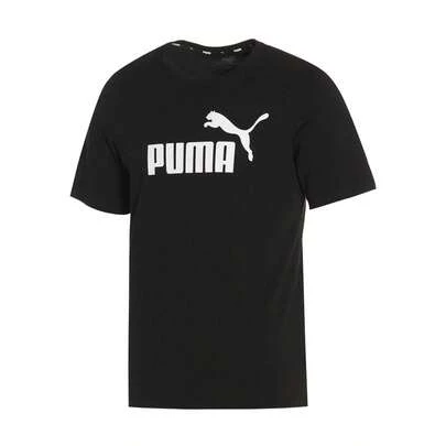 Puma Men's Short Sleeve Round Neck T-Shirt With Large Logo, Spring/Summer