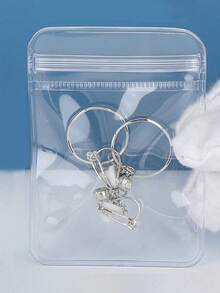 Pu Leather Jewelry Organizer, With Pink Letters A-Z With Rhinestones,Portable Organizer, Zipper Closure&Soft Lining For Organizing Earrings, For Earrings, Rings, Necklaces, Bracelets, Nail Accessories, Perfect Gift For Summer Travel,,Back-To-School Season, Mother's Day,Summer,New Year,Ramadan, Eid, Valentine's Day, Christmas, Or Thanksgiving. - Multicolor - View 9